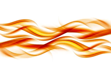 Wall murals Abstract Orange Fire Waves Background Design