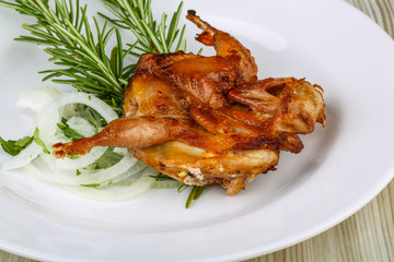 Grilled quail