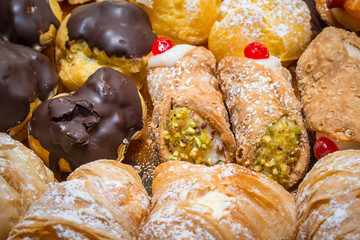 pastries close up