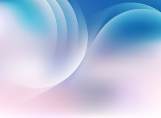blue pink sky pastel background with silhouette of light lines