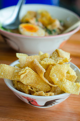 Asian Style food appetizer Deep Fried Wonto