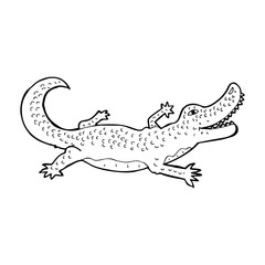 cartoon crocodile