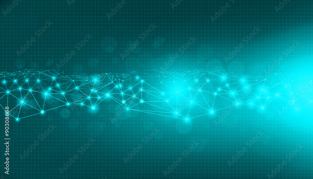 Poster cloud storage security information, data deep learning hologram ai technology robotic, futuristic cy