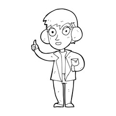 cartoon air force woman