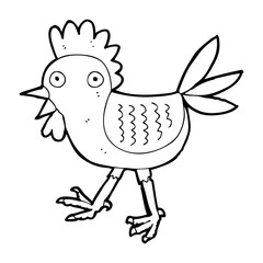 funny cartoon chicken
