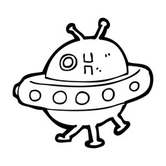 cartoon UFO