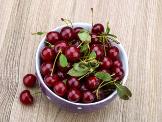 Cherry in the bowl