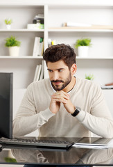 Naklejka premium Office worker portrait