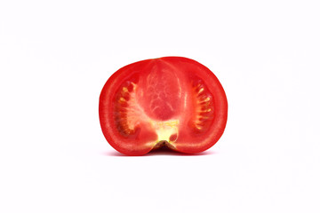 Natural Organic Sliced Tomato. Organic food.