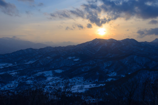 Sunset, view from Observatory of Mt.Moiwa © Scirocco340