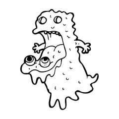 cartoon gross ghost