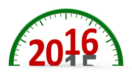 Clock dial 2016, half