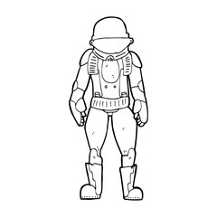 Fototapeta premium cartoon astronaut