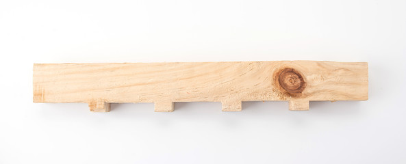 light brown wood on white background