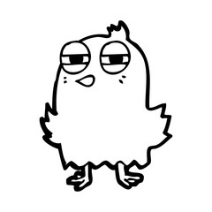 funny cartoon bird