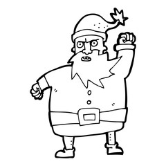 cartoon santa claus