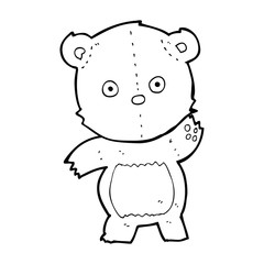 Obraz premium cartoon teddy bear