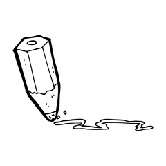 cartoon drawing pencil