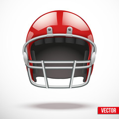 Realistic American football helmet vector © VITAMIN