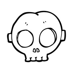 cartoon halloween skull mask