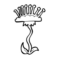 Obraz premium cartoon flower