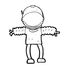 cartoon astronaut