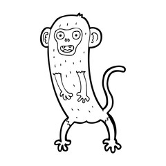 cartoon crazy monkey