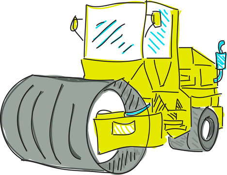 Drawn colred asphalt spreader