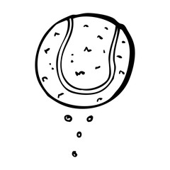 cartoon tennis ball