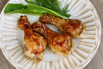 Grilled chicken legs