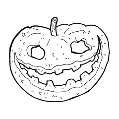 cartoon spooky pumpkin