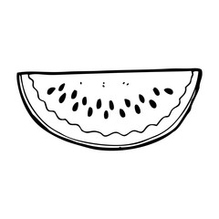 cartoon watermelon slice