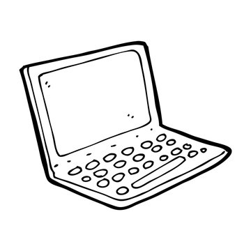 cartoon laptop computer