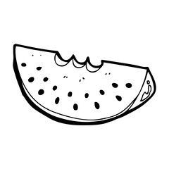 cartoon watermelon slice