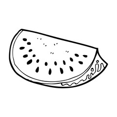 cartoon watermelon slice