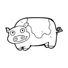 cartoon pig