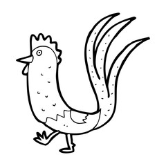 cartoon cockerel