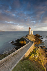 Leuchtturm Petit Minou am Atlantik in der Bretagne, Frankreich