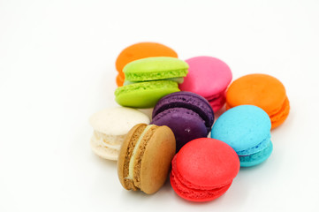 Sweet and colourful french Macarons