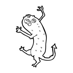 cartoon little monster