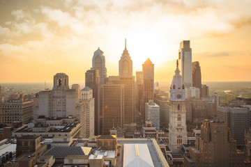 Skyline of downtown Philadelphia