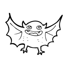 cartoon vampire bat