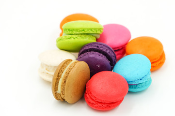Sweet and colourful french Macarons