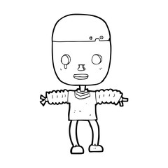 cartoon robot