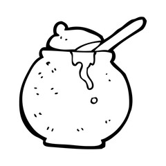 cartoon honey pot