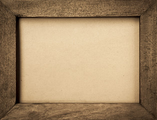 Vintage style wooden picture frame