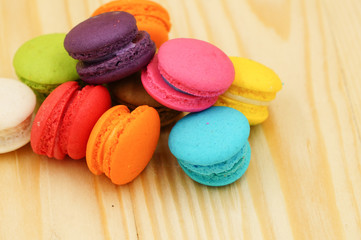 Sweet and colourful french Macarons