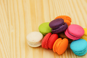 Sweet and colourful french Macarons