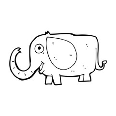 cartoon baby elephant
