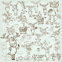 Cellection of Christmas Reindeer